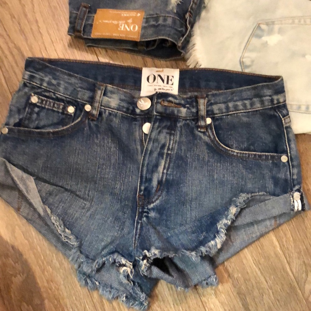 One teaspoon denim bandit shorts